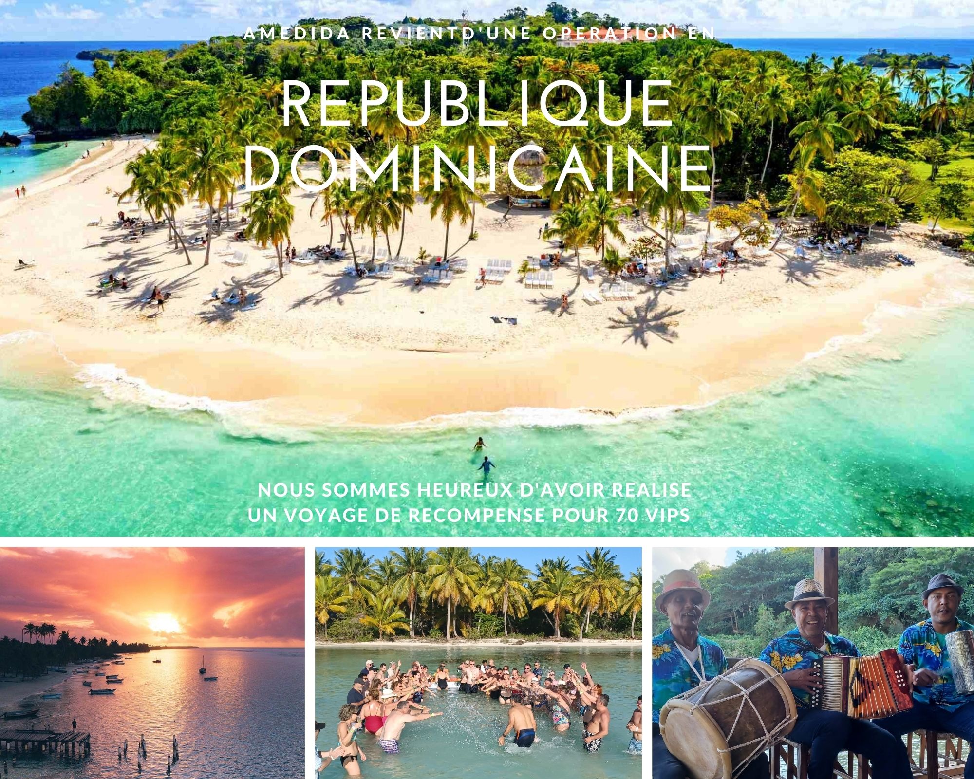 AMEDIDA DE RETOUR DE REPUBLIQUE DOMINICAINE – DU SOLEIL EN PLEIN HIVER !